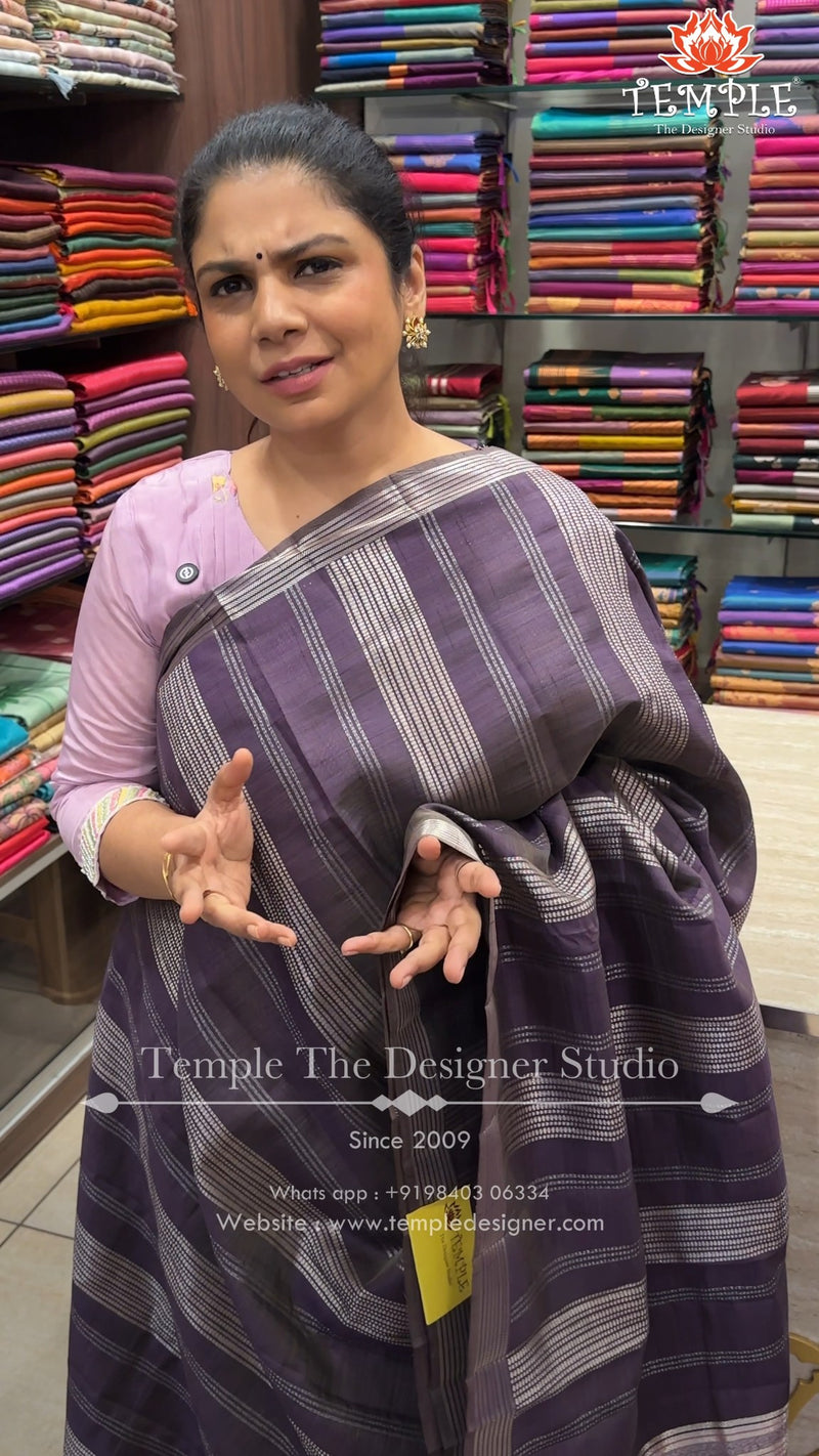 Saree Name - Tussar Silk saree

Blouse - Contrast Blouse

Length - ...