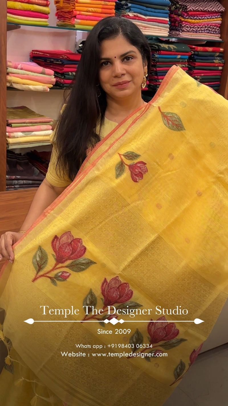 Product Codes - TTDS3280

Saree Name - Linen Cotton Saree

Blouse -...