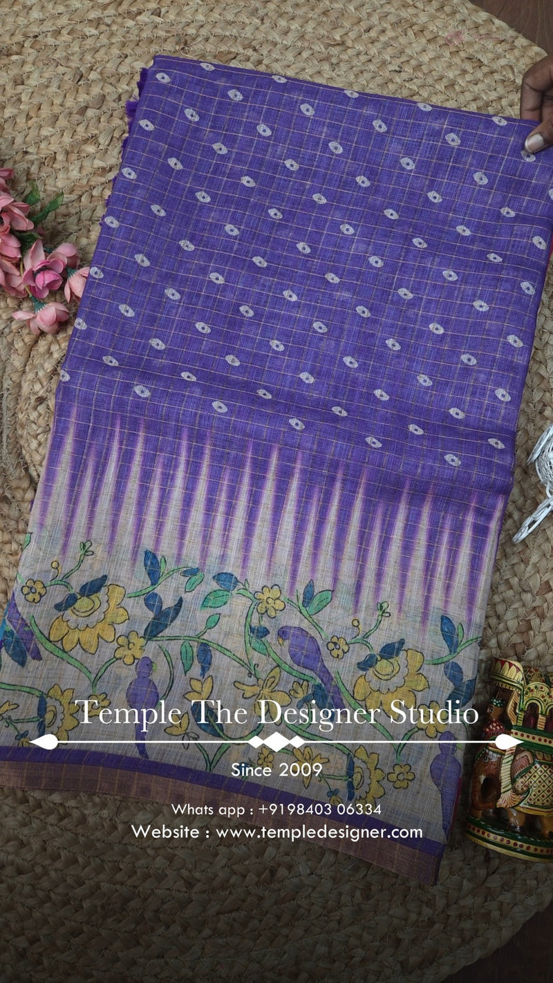 Saree Code - TTDS3284

Saree Name - Linen Cotton Saree

Blouse - Pr...