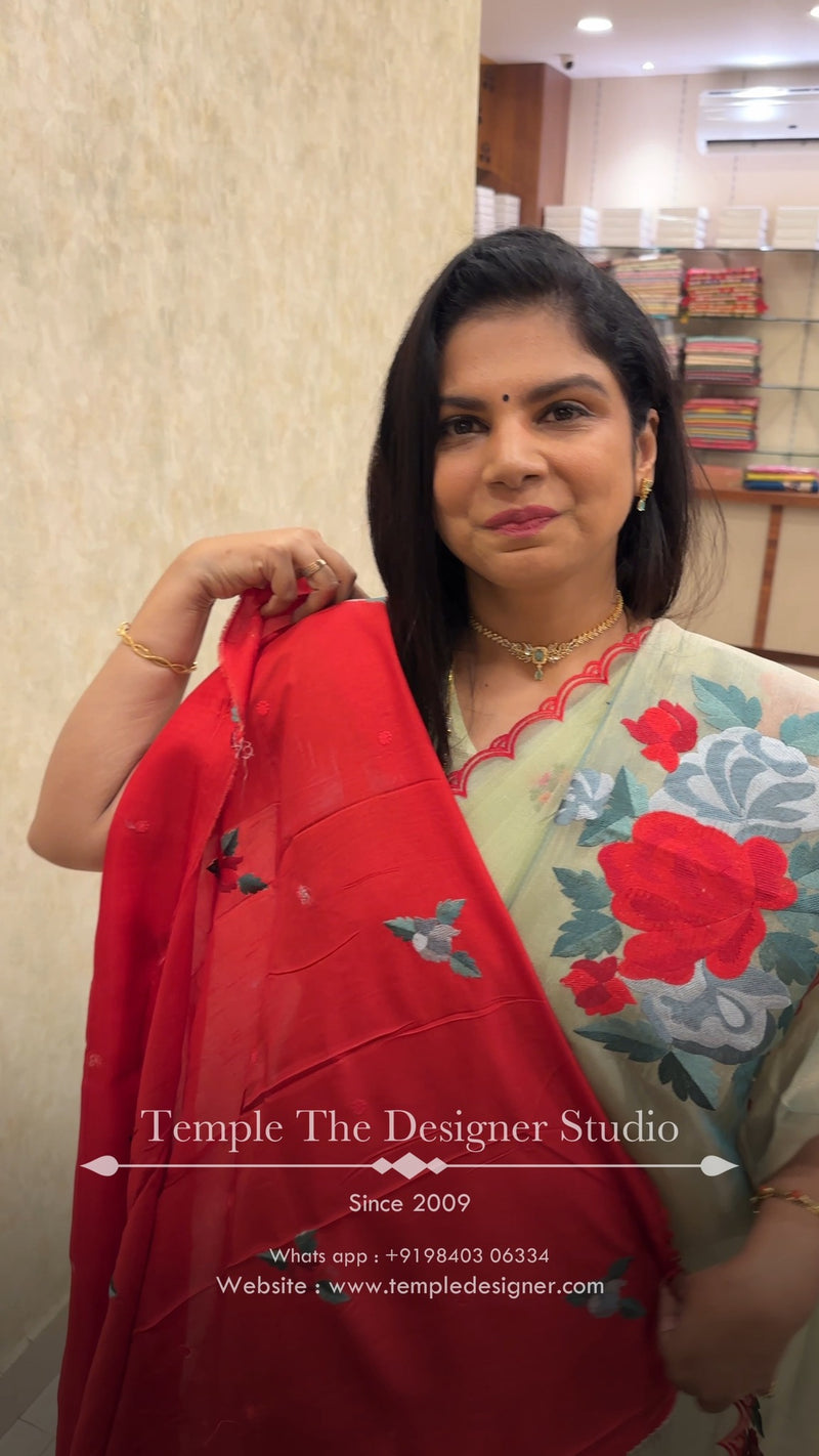 Saree Name - Tissue Organza saree

Blouse - Self Colour Blouse

Len...