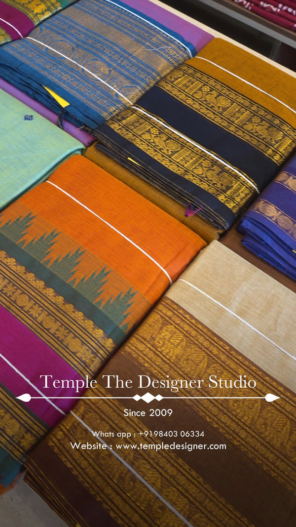 Saree Name - Chettinad Cotton Saree

Blouse - Contrast Blouse

Leng...