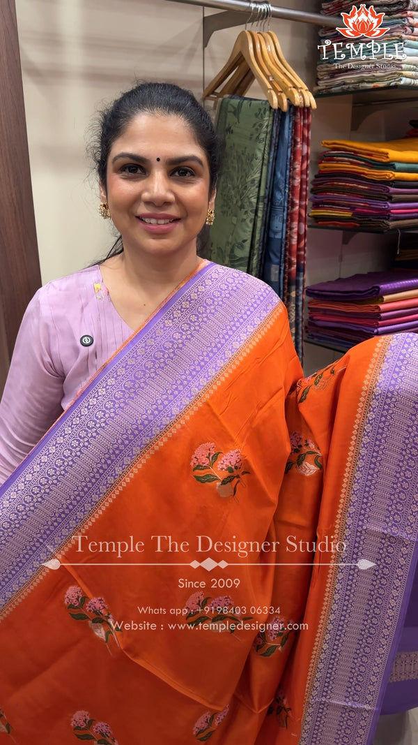 Saree Name - Satin Silk saree

Blouse - Contrast Blouse

Length - 5...