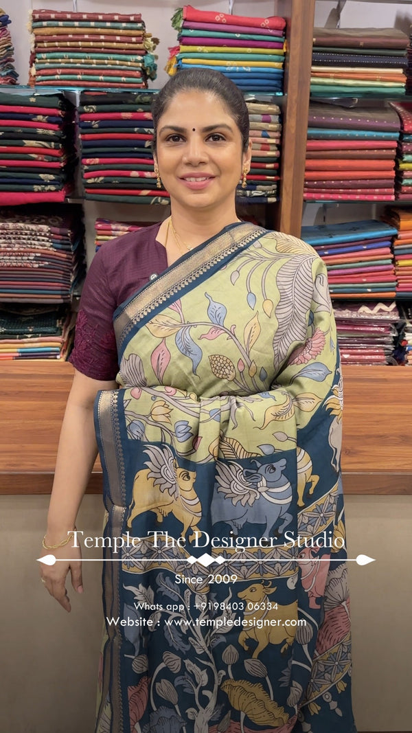 Product Codes - TTDS3344

Saree Name - Mangalagiri Cotton Saree

Bl...