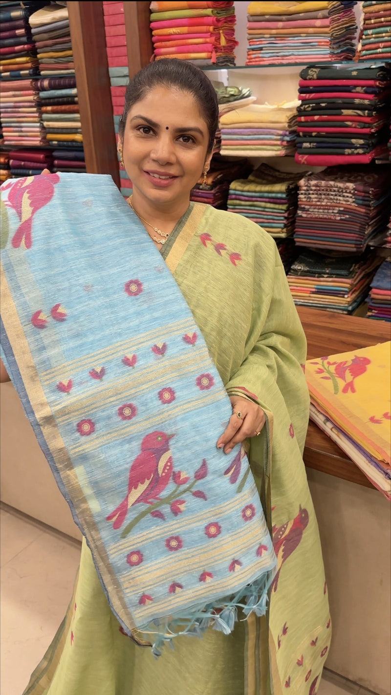 Product Codes - TTDS3349

Saree Name - Linen Cotton Saree

Blouse -...