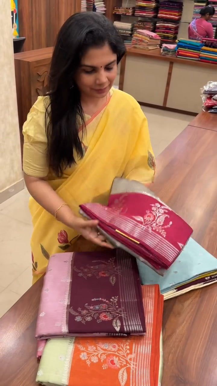 Saree Name - Warm Silk Saree

Blouse - Contrast Blouse

Length - 5m...