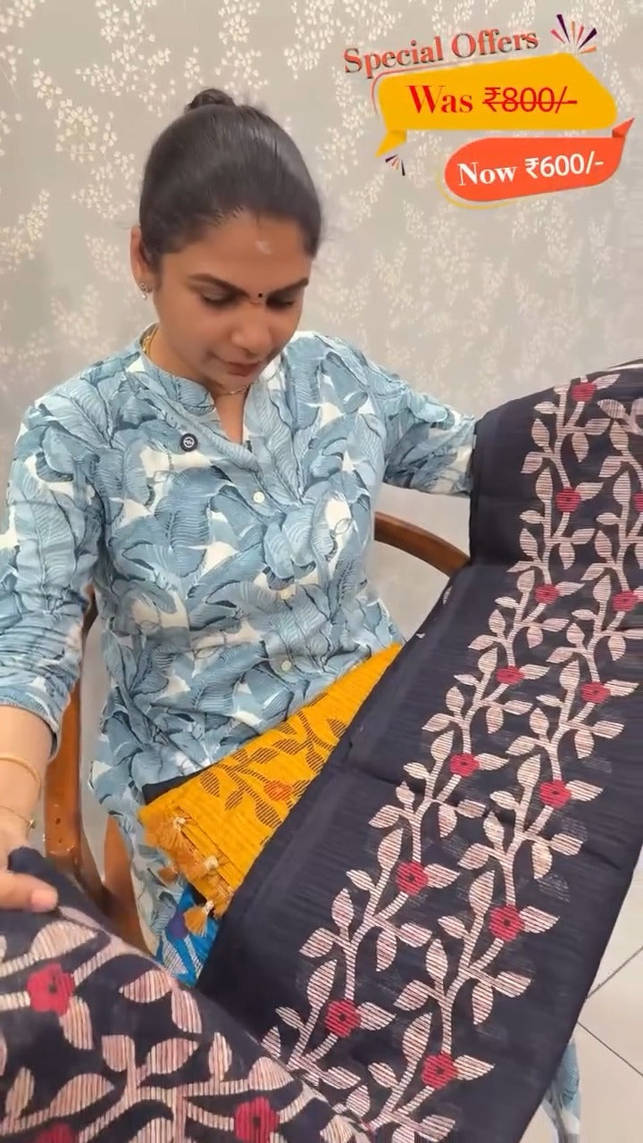 Saree Code - TTDS2266

Saree Name - Linen Silk Saree

Blouse - Prin...