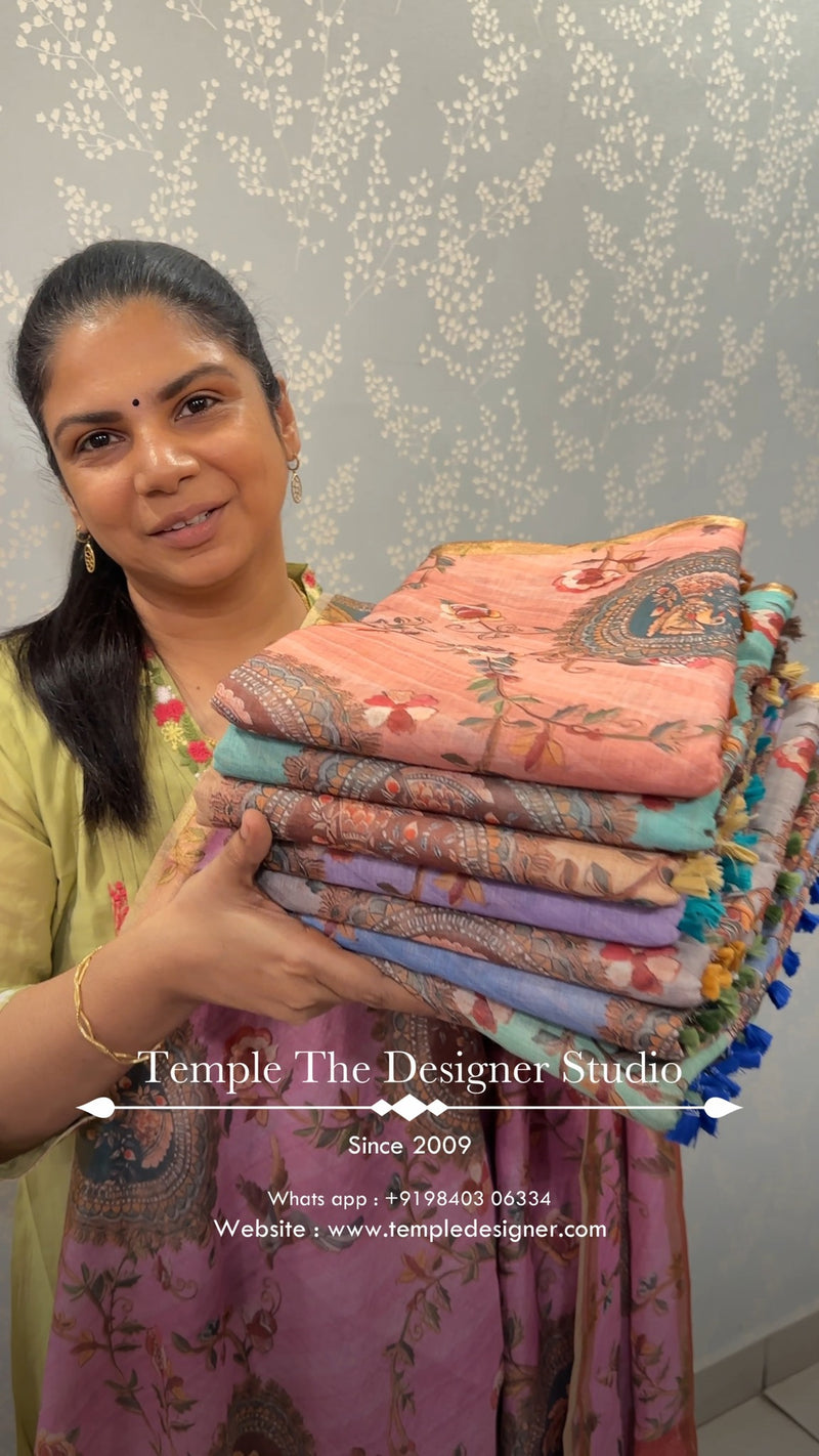 Saree Code - TTDS3351

Saree Name - Linen Cotton Saree

Blouse - Co...