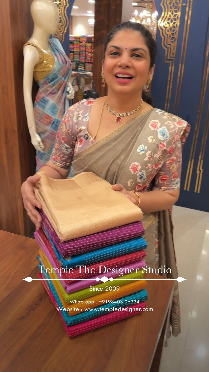 Saree Code - TTDS3369

Saree Name - Semi Tussar Silk Saree

Blouse ...