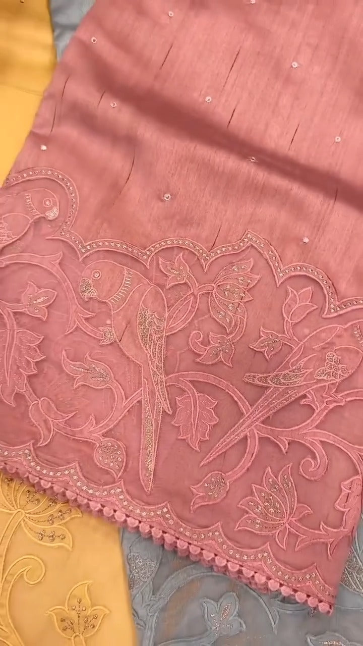 Saree Name - Raw Silk Saree

Blouse - Self Colour Blouse

Length - ...
