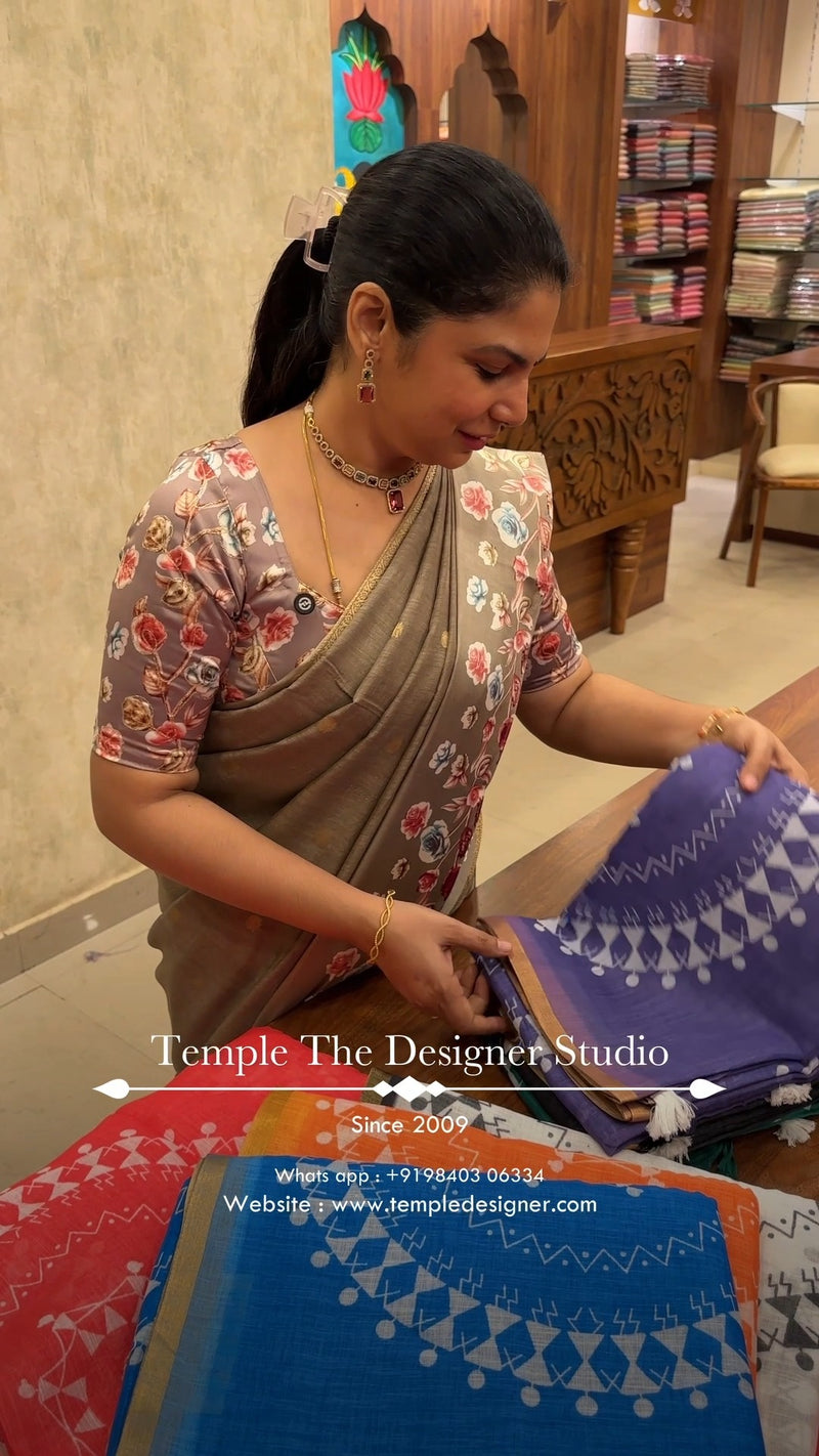 Saree Code - TTDS3337

Saree Name - Chanderi Cotton Saree

Blouse -...