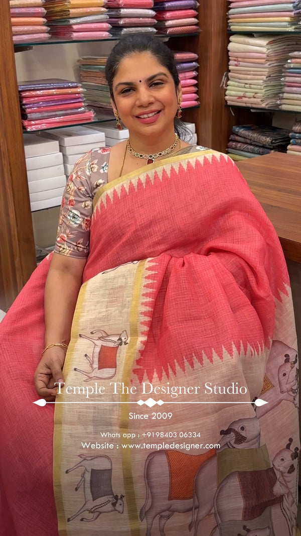 Saree Code - TTDS3368

Saree Name - Linen Cotton Saree

Blouse - Pr...
