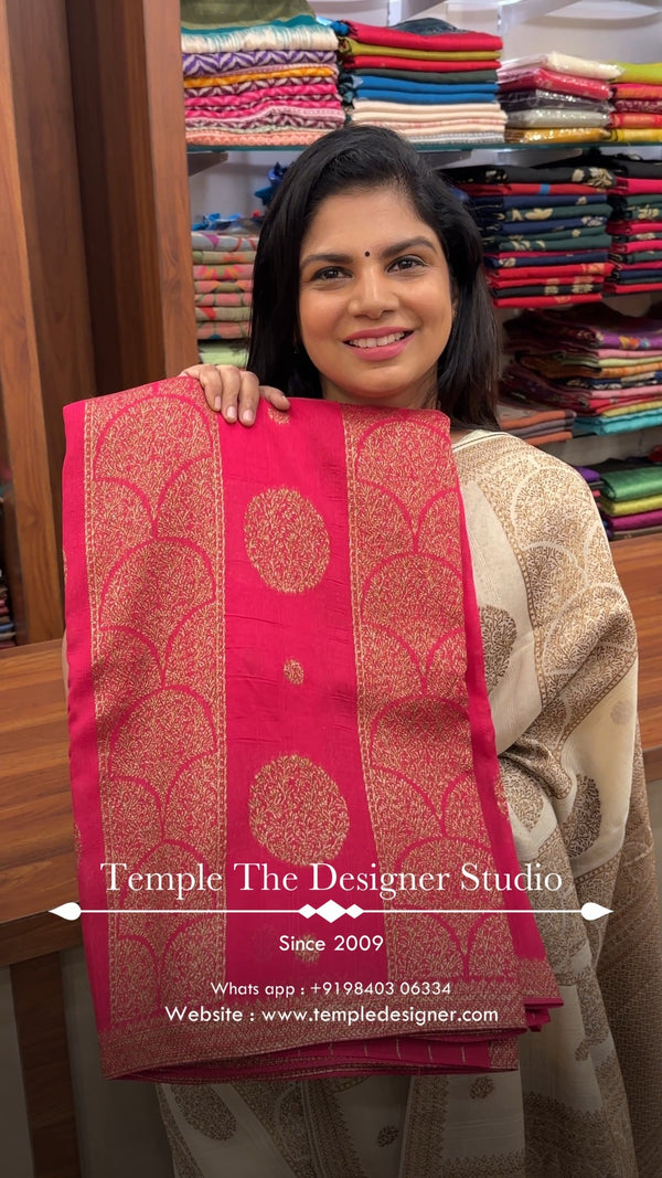 Saree Name - Raw silk

Blouse - Self Colour Blouse

Length - 5mtrs ...