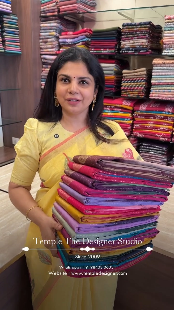 Saree Code - TTDS3242 | TTDS2661 | TTDS3250

Saree Name - Semi Kanc...