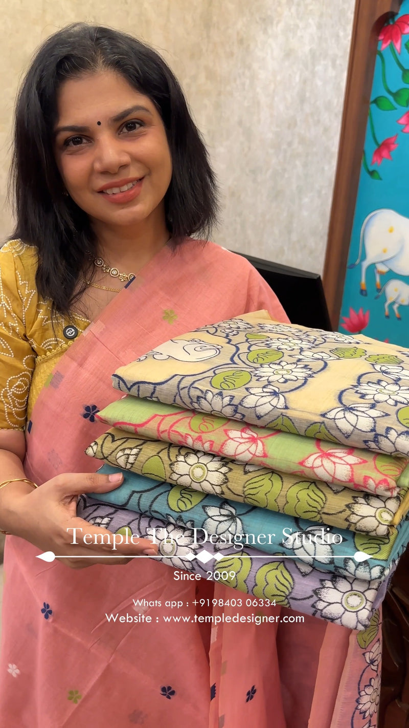 Product Codes - TTDS3441

Saree Name - Chanderi Cotton Saree

Blous...