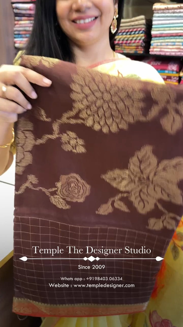 Saree Name - Semi Mysore Silk Saree

Blouse - Contrast Blouse

Leng...