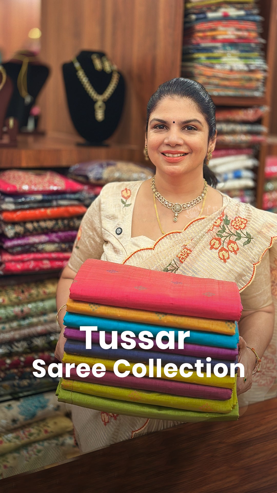 Product Codes -  TTDS3445

Saree Name - Tussar Silk Saree

Blouse -...