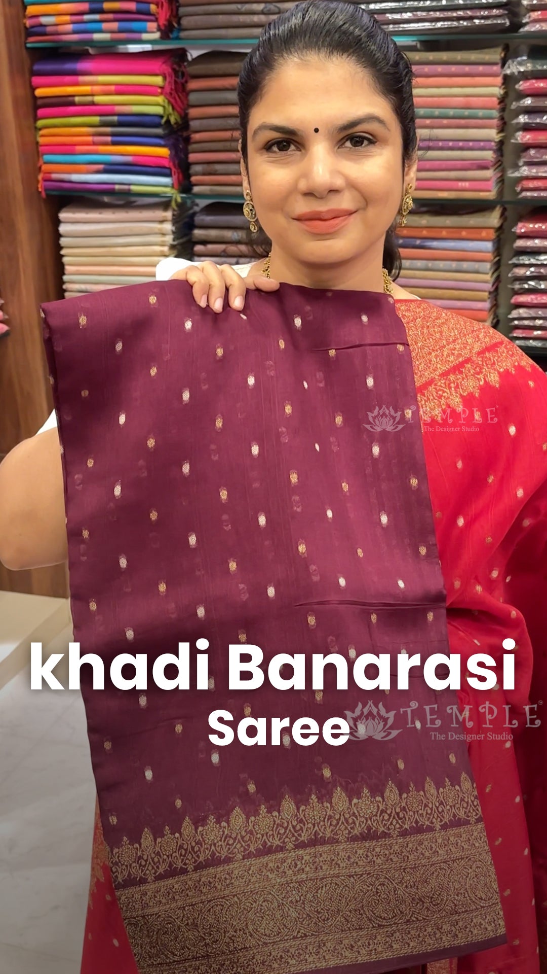 Saree Name - Khadi Banarasi Silk Saree

Blouse - Self Colour Blouse...