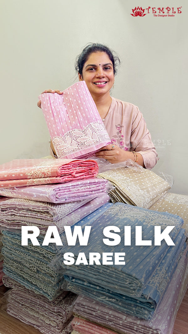 Saree Name - Raw Silk Saree

Blouse - Self Colour Blouse

Length - ...