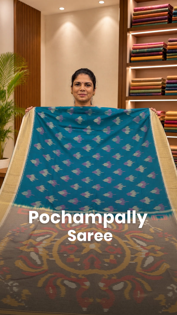 Saree Name - Pochampally Semi Silk Saree

Blouse - Contrast Blouse
...