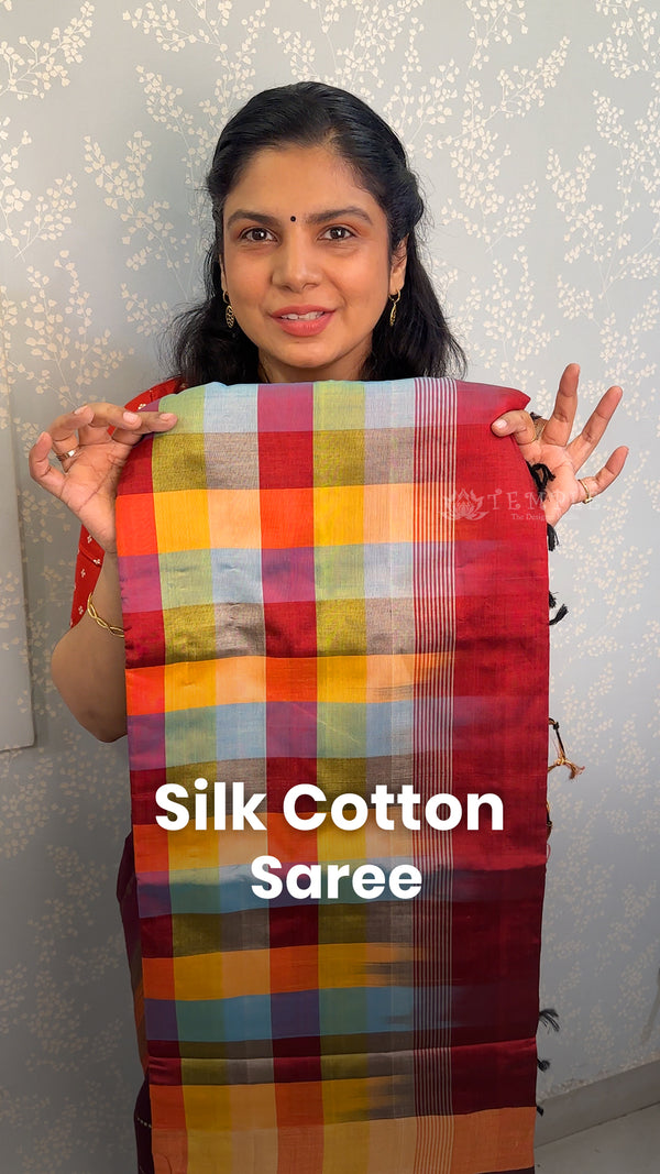 Saree Name - Silk Cotton Saree

Blouse - Contrast Blouse

Length - ...
