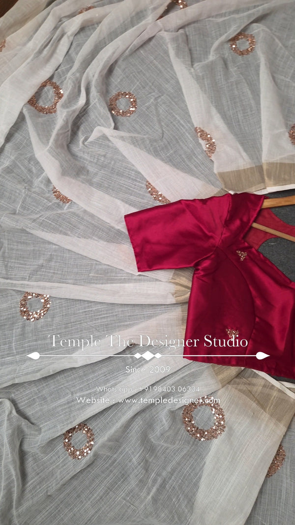 Saree Code - TTDS3442

Saree Name - Mul Cotton Saree

Blouse - Cont...