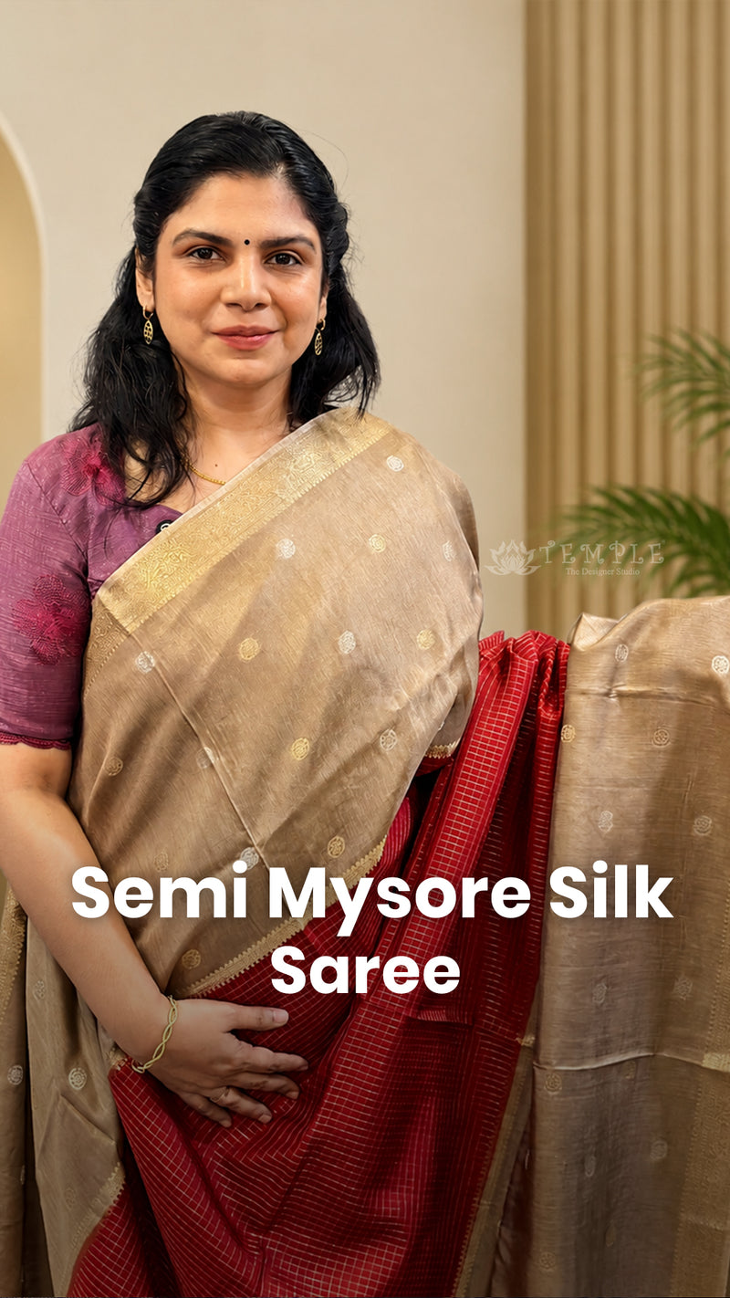 Saree Code - TTDS2783

Saree Name - Semi Mysore Silk Saree

Blouse ...