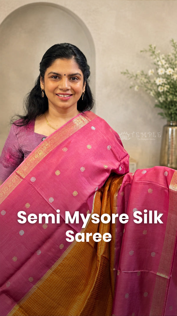Saree Code - TTDS2783

Saree Name - Semi Mysore Silk Saree

Blouse ...