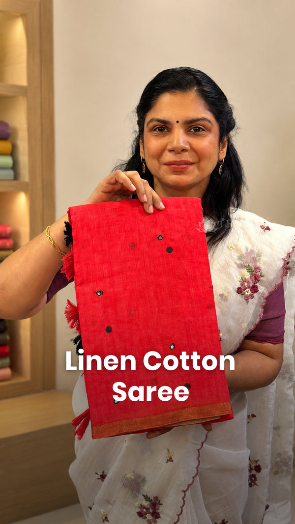 Saree Code - TTDS3108

Saree Name - Linen Cotton Saree With Mirror ...