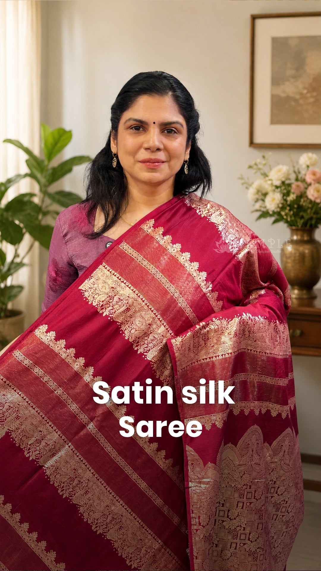 Saree Code - TTDS3452

Saree Name - Satin Silk Saree

Blouse - Self...