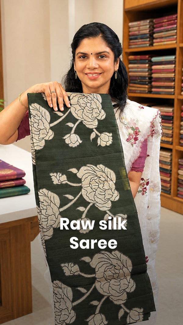 Saree Code - TTDS3447

Saree Name - Raw Silk Saree

Blouse -Contras...