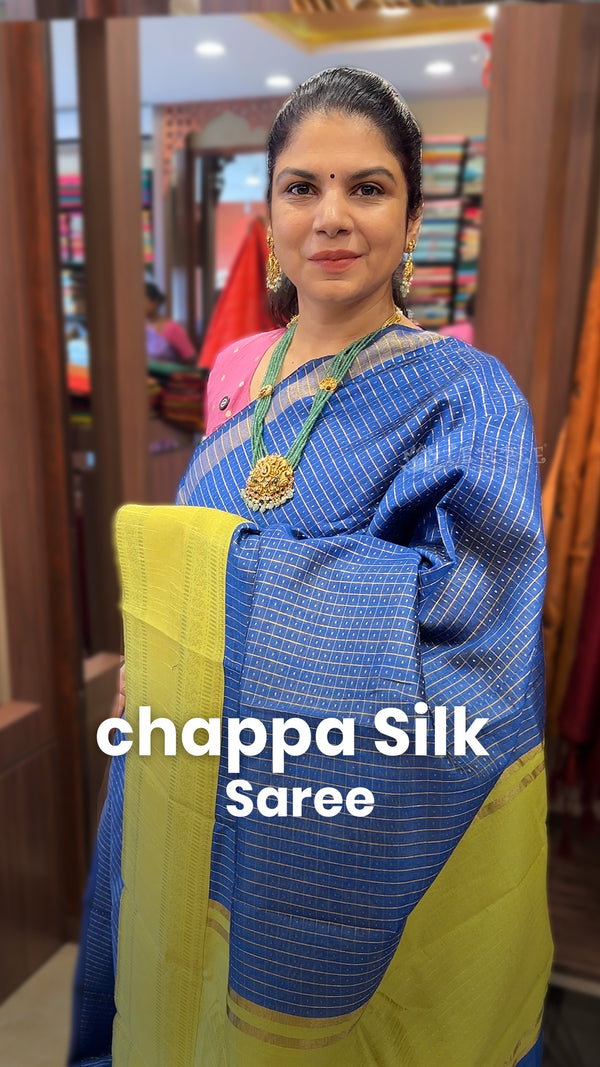 Saree Code - TTDS2887

Saree Name - Chappa Silk Saree 

Blouse - Co...