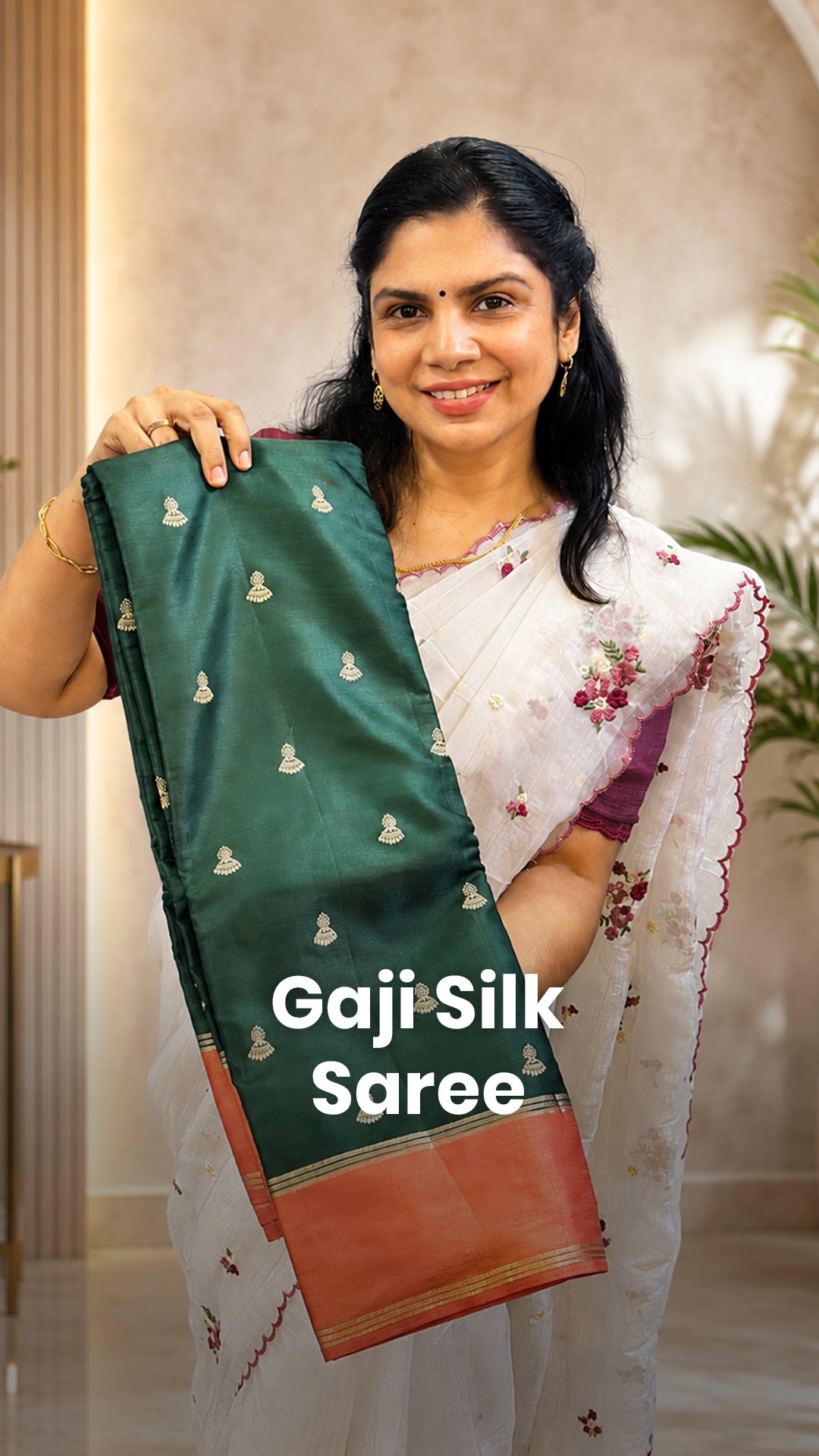 Saree Code - TTDS3450

Saree Name - Gaji Silk Saree

Blouse - Contr...