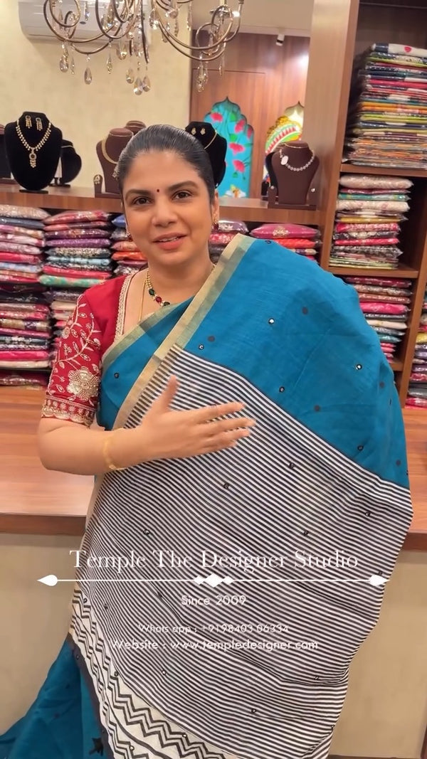 Saree Code -  TTDS3108

Saree Name - Linen Cotton Saree With Mirror...