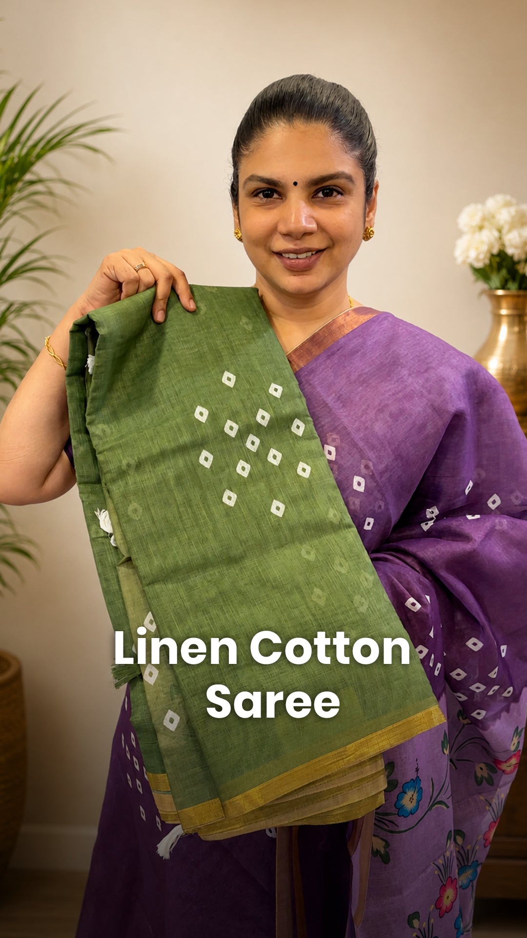 Saree Code - TTDS3120

Saree Name -  Linen Cotton Saree

Blouse - C...