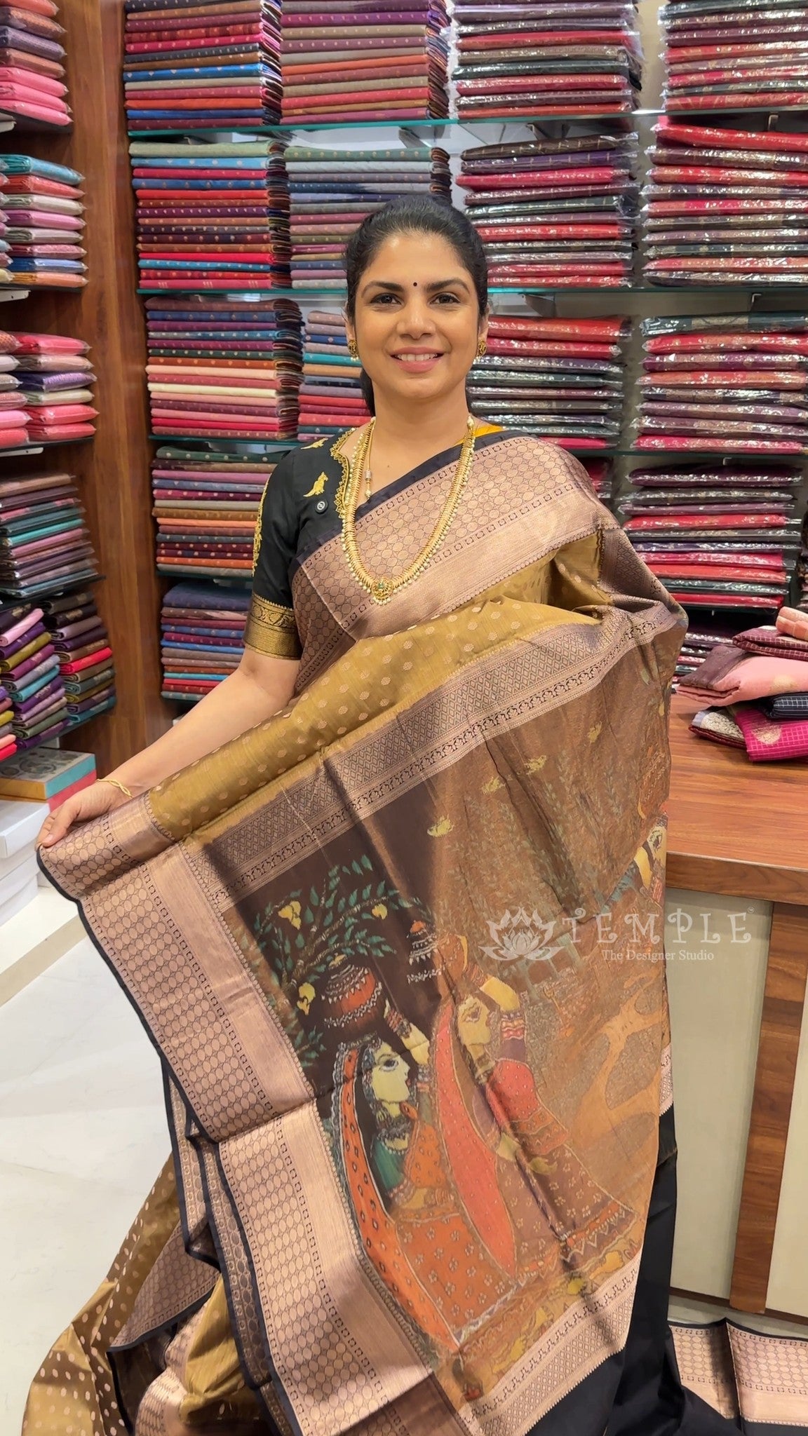 Saree Name - Fusion Silk Saree

Blouse - Contrast Blouse

Length - ...