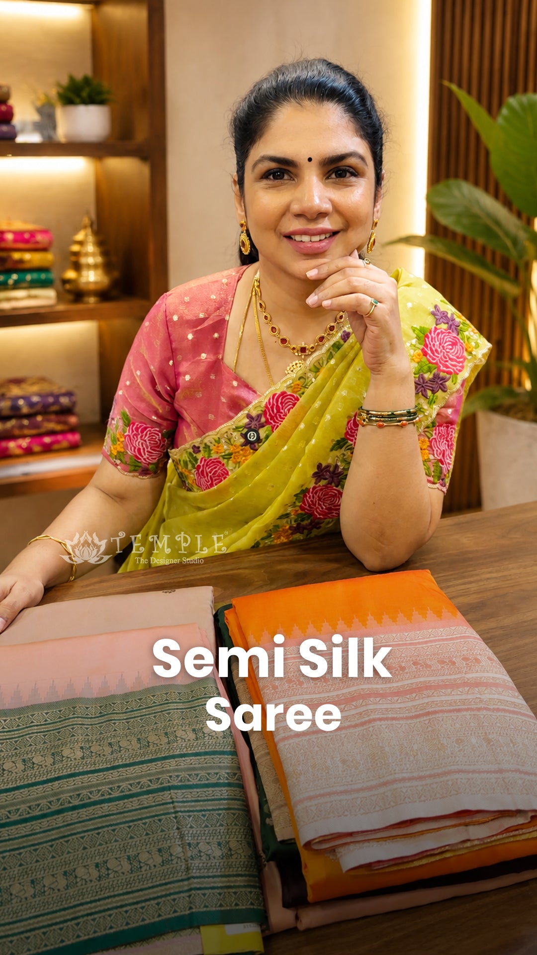 Saree Code - TTDS3486

Saree Name - Semi Silk Saree

Blouse - Contr...