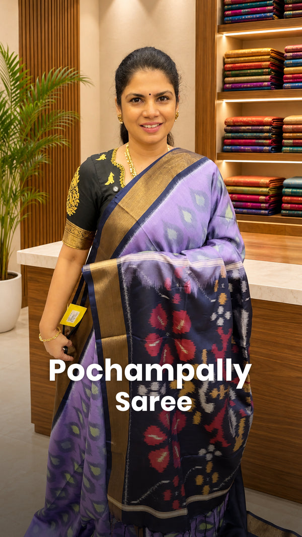 Saree Name - Pochampally Semi Silk Saree

Blouse - Contrast Blouse
...