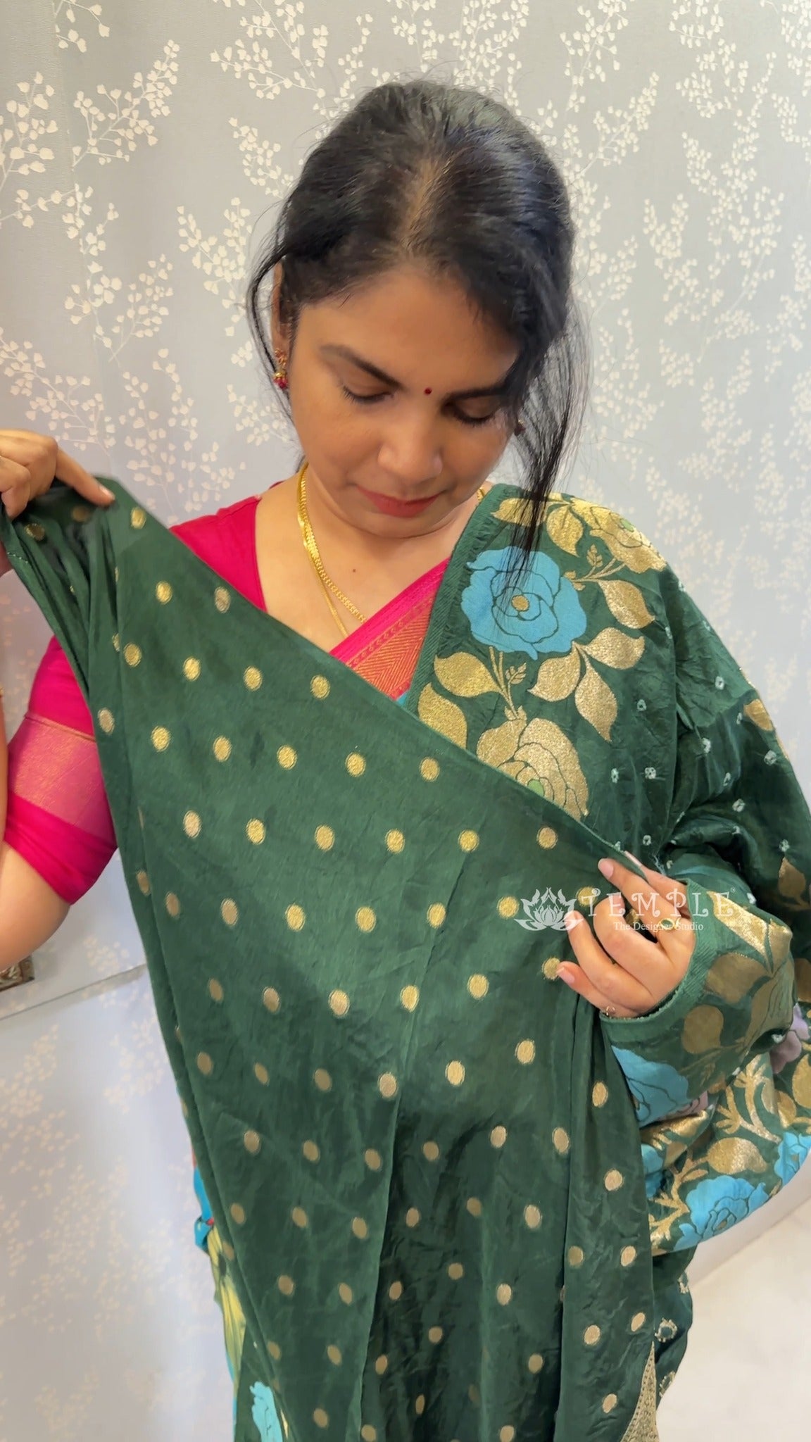 Saree Name - Bandhini Silk Saree

Blouse - Contrast Blouse

Length ...