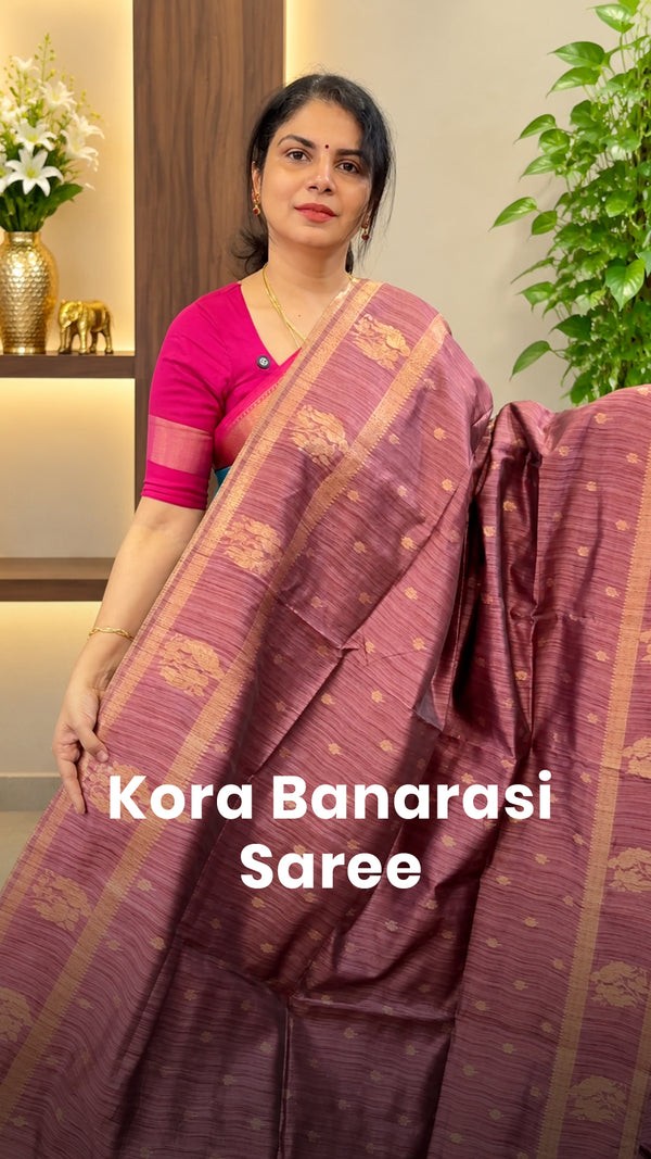 Saree Code - TTDS3503

Saree Name - Kora Banarasi Saree

Blouse - S...