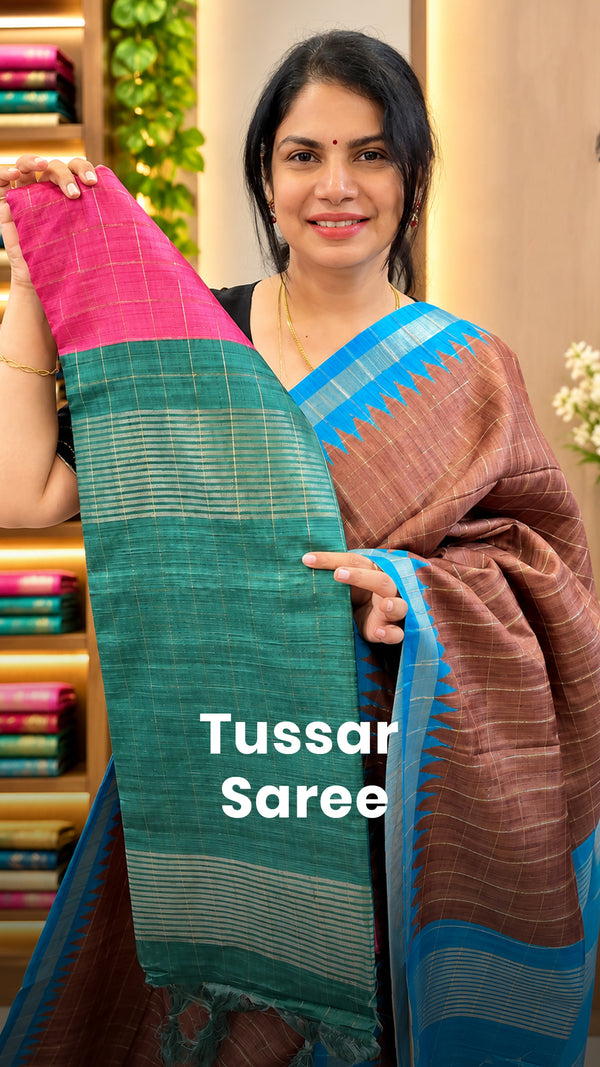 Saree Code - TTDS3499

Saree Name - Tussar Saree

Blouse - Contrast...