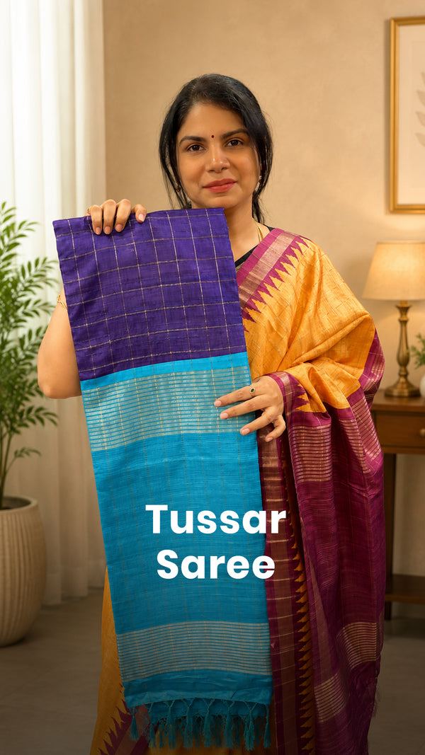 Saree Code - TTDS3499

Saree Name - Tussar Saree

Blouse - Contrast...