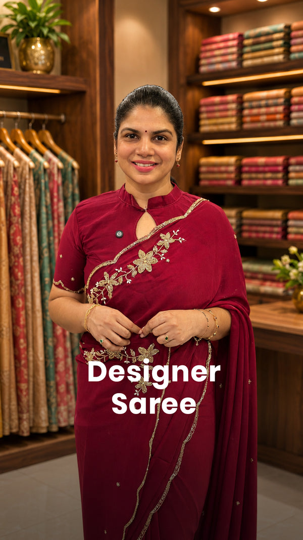Saree Code - TTDS3370

Saree Name - Designer Saree

Blouse - Self c...