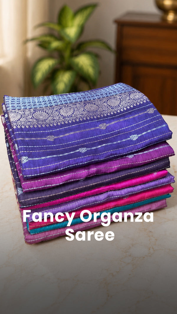 Saree Name - Semi Tussar Silk Saree

Blouse - Self Colour Blouse

L...