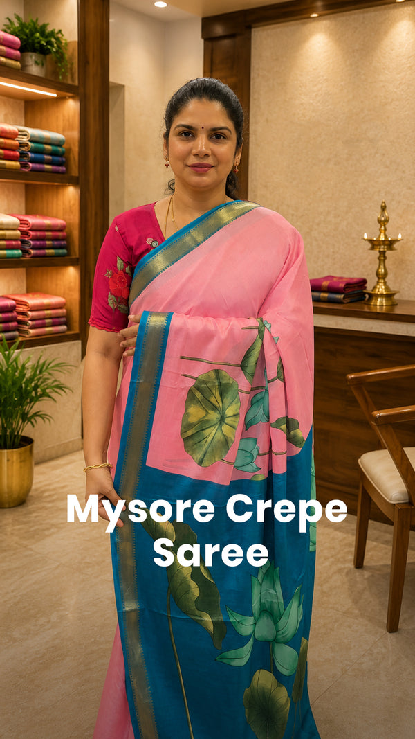 Saree Code - | TTDS3494 | Pre booking 

Saree Name - Semi Mysore Si...