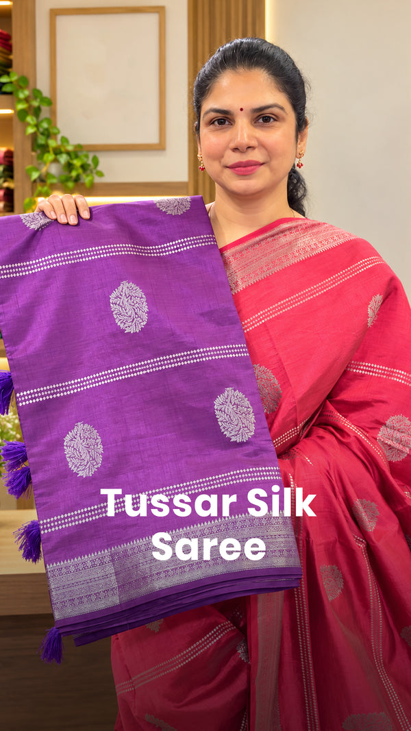 Saree Code - TTDS3363

Saree Name - Tussar Silk Saree

Blouse - Sel...
