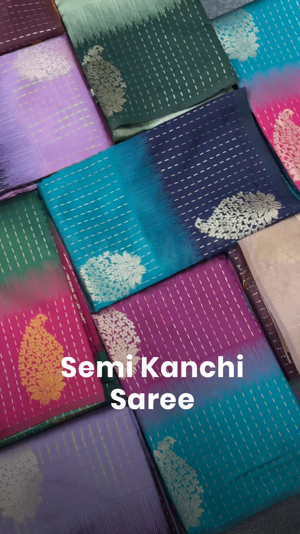 Saree Code - TTDS3242

Saree Name - Semi Kanchi Silk Saree

Blouse ...