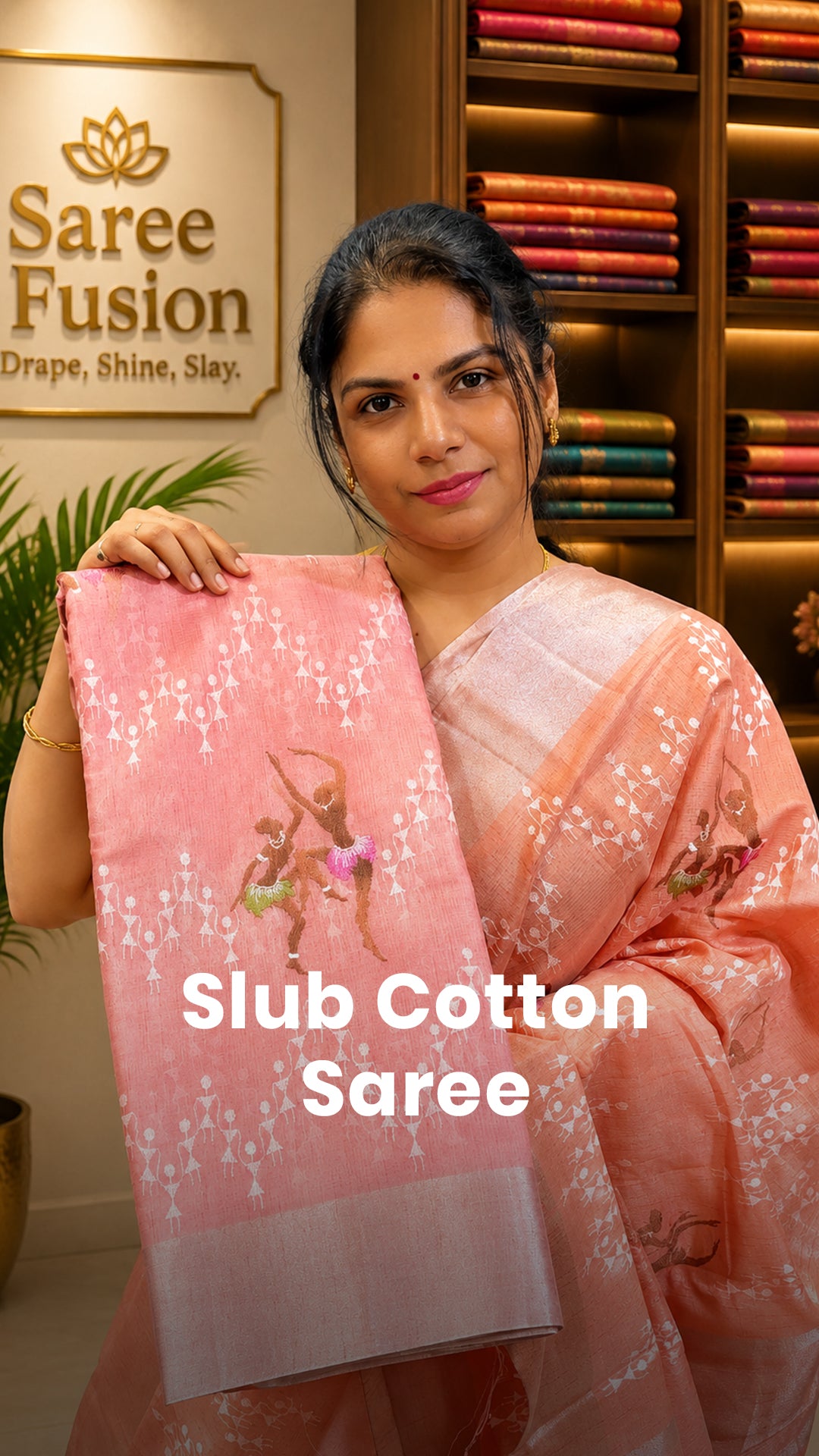 Saree Name - Slub Cotton Saree

Blouse - Self Colour Blouse

Length...