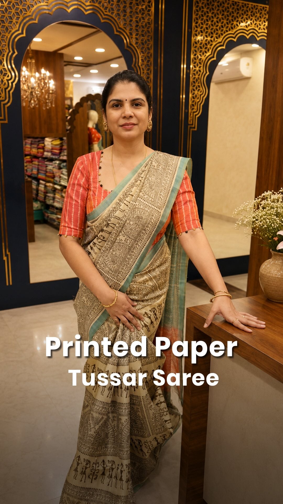 Saree Code - TTDS2786

Saree Name - Printed Paper Tussar Saree

Blo...