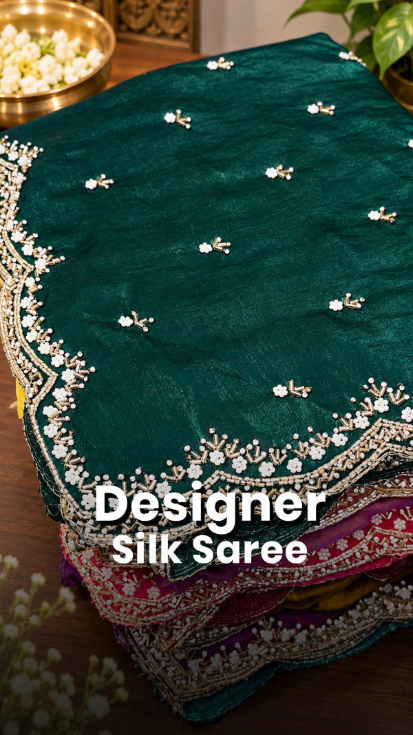Saree Name - Designer Saree

Blouse - Self colour Blouse

Length - ...