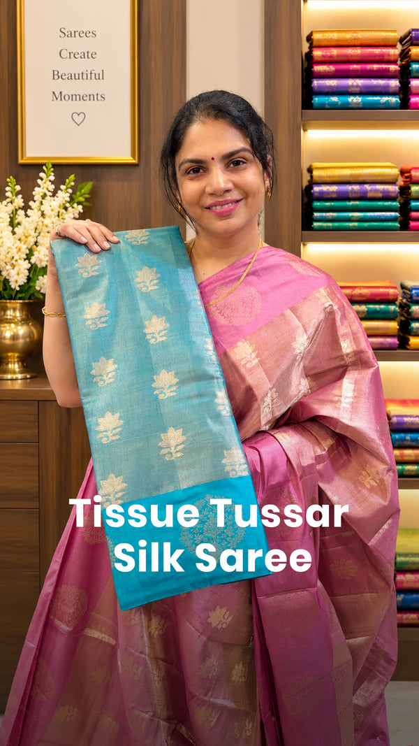 Saree Code - TTDS3510

Saree Name - Tissue Silk  Saree

Blouse - Se...